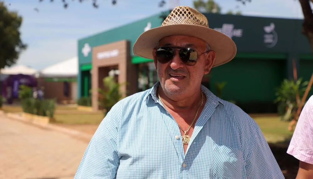 Produtor rural Francisco Souza, do munic&iacute;pio de Rio Sono, participou do primeiro dia da Agrotins 2026 em busca de novas tecnologias e solu&ccedil;&otilde;es para aplicar na produ&ccedil;&atilde;o de soja e na pecu&aacute;ria - Foto: Adilvan Nogueira/Governo do Tocantins 