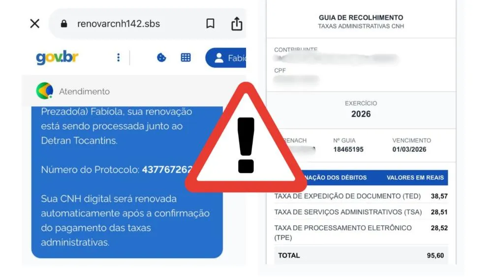 Detran alerta para golpe da renovação automática da CNH; saiba como se proteger
